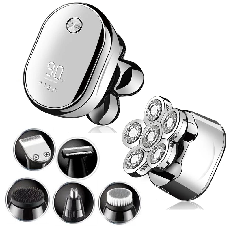 Digital Display Head Shaver & Grooming Kit