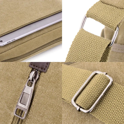 Sac messager à bandoulière en toile