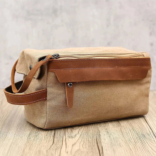 Trousse de toilette en toile