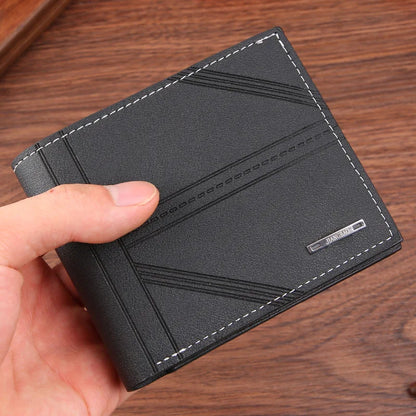 Frosted Leather Multi-Slot Wallet