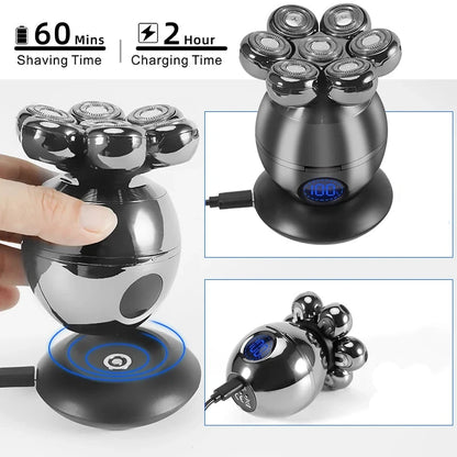 Digital Rechargeable Head Shaver