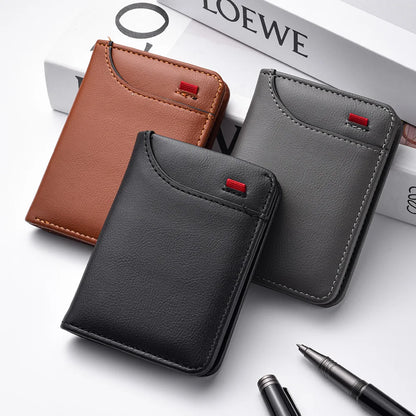 Portefeuille vertical multi-cartes en PU