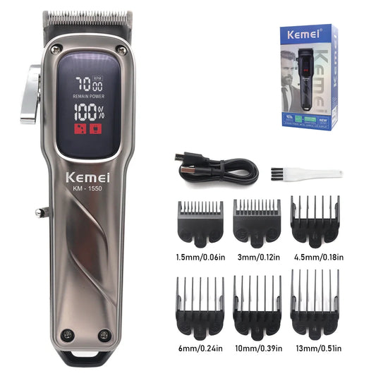 Kemei KM-1550 LED Display Hair Clipper