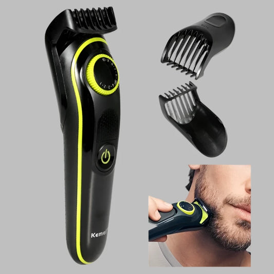 Tondeuse à cheveux et à barbe réglable Kemei 1-10 mm