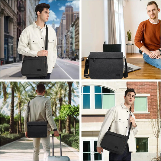 Sac messager rétro en toile