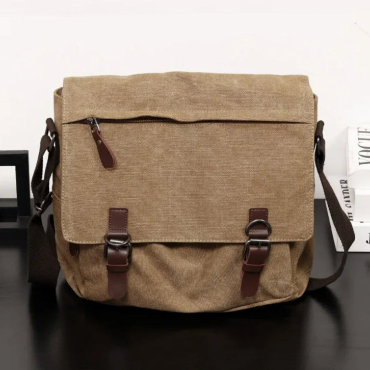 Sac messager décontracté en toile de grande capacité