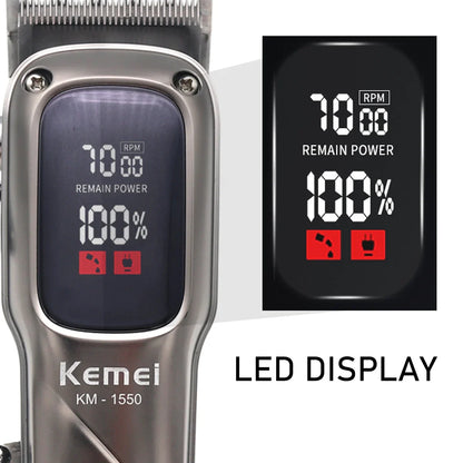 Kemei KM-1550 LED Display Hair Clipper