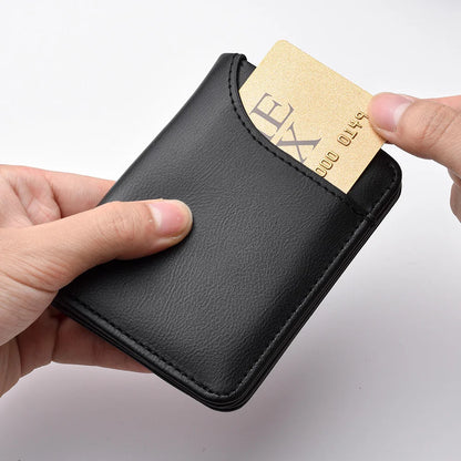Portefeuille vertical multi-cartes en PU