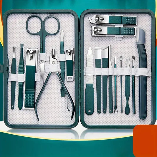 18Pc Stainless Steel Manicure Tool Set