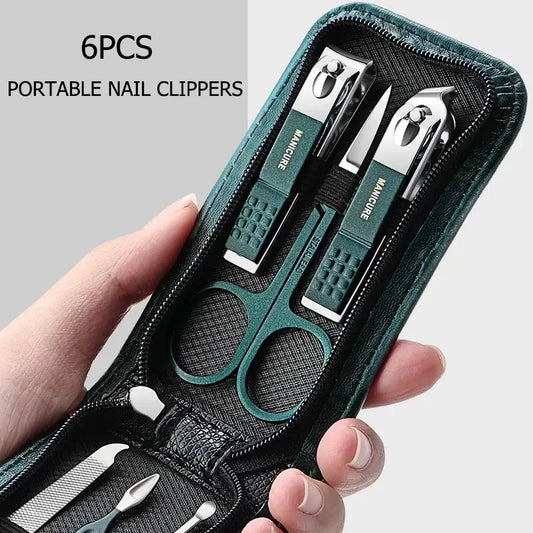 6 Pcs Pocket Nail Clipper Set