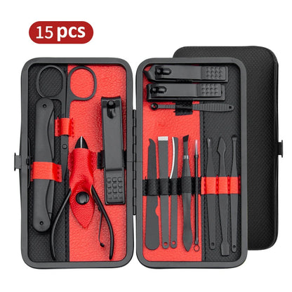 10/15/25pcs Pro Stainless Steel Clipper Set