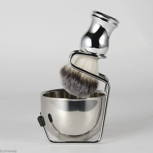 Blaireau et bol de rasage Barber Beard