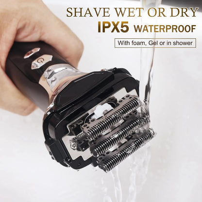 Kemei 5-Blade System Electric Shaver