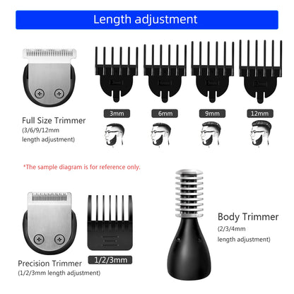 Kit de toilettage étanche 11 en 1 Kemei