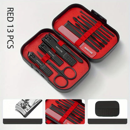 13 Pcs Stainless Steel Nail Clipper Tool Set