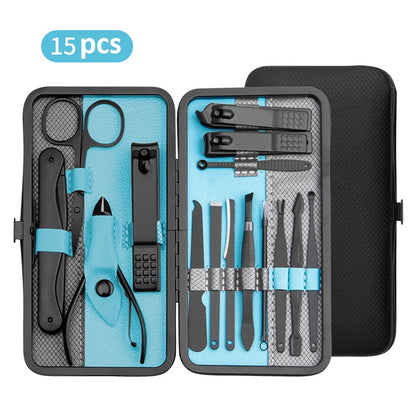 10/15/25pcs Pro Stainless Steel Clipper Set