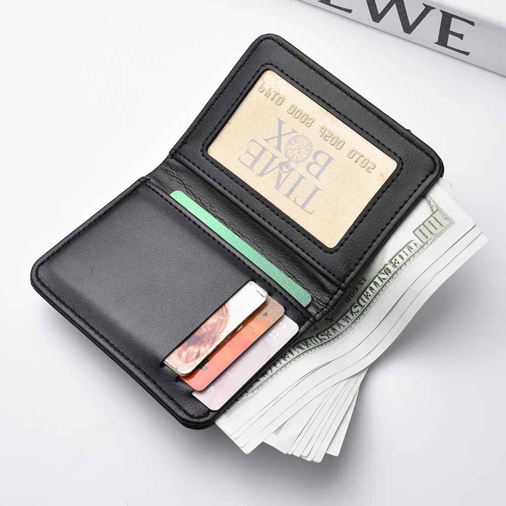 Portefeuille vertical multi-cartes en PU