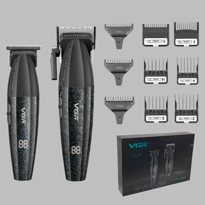 VGR PRO Hair & Beard Trimmer Set
