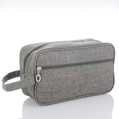Trousse de toilette en toile de couleur unie