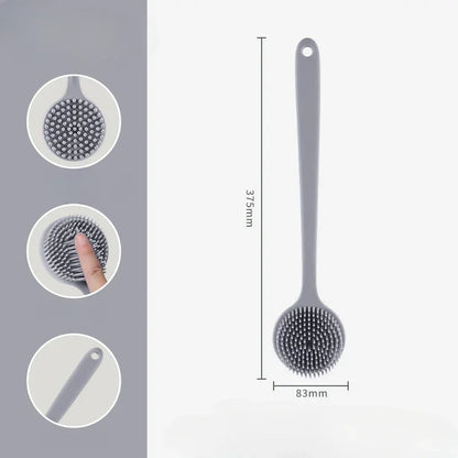 Brosse à dos double face en silicone