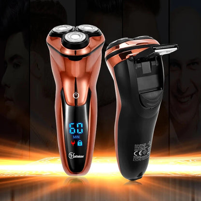 Powerful Cordless LCD Electric Shaver