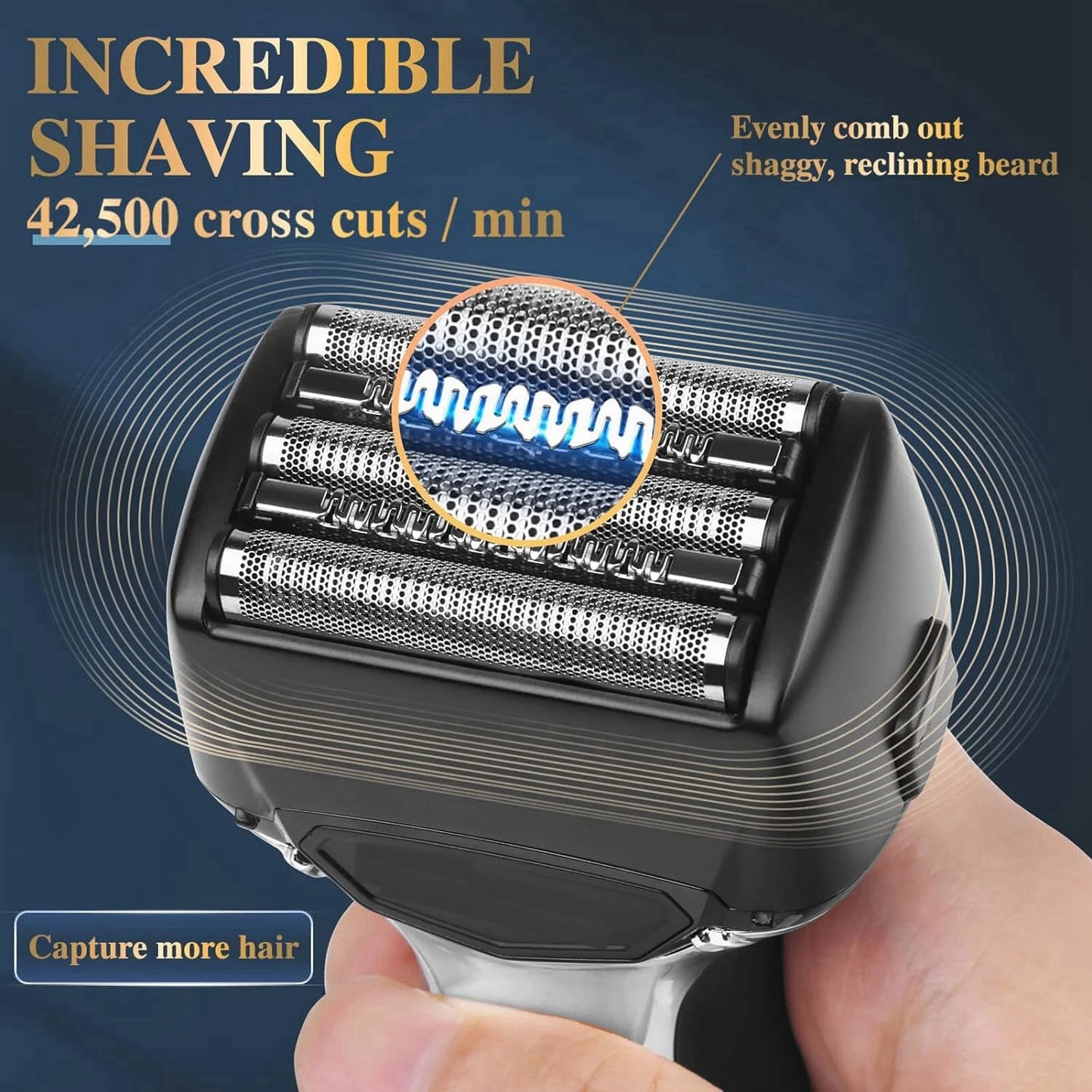 Kemei 5-Blade System Electric Shaver