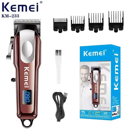Mini tondeuse à barbe réglable Kemei