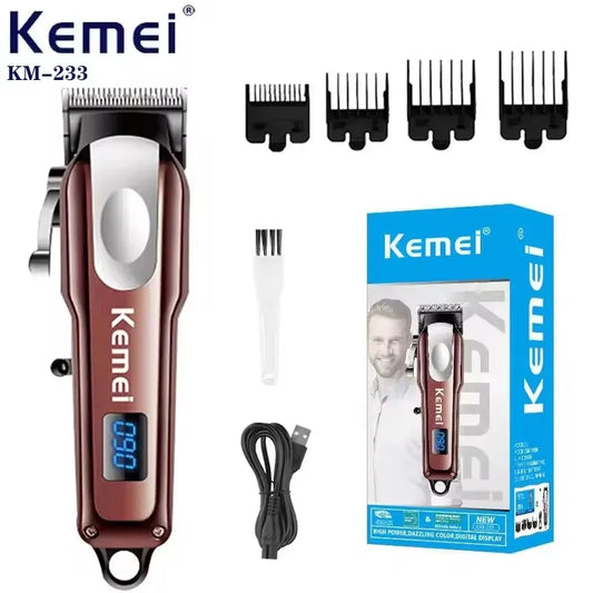 Mini tondeuse à barbe réglable Kemei