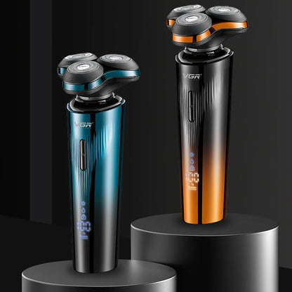 VGR Digital Display IPX7 Electric Shaver