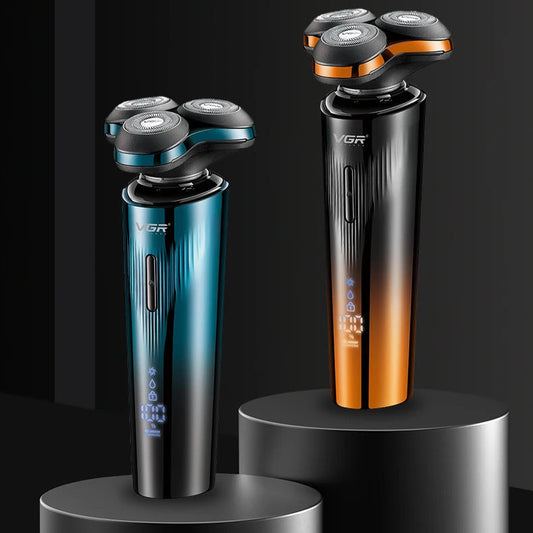 VGR Digital Display IPX7 Electric Shaver
