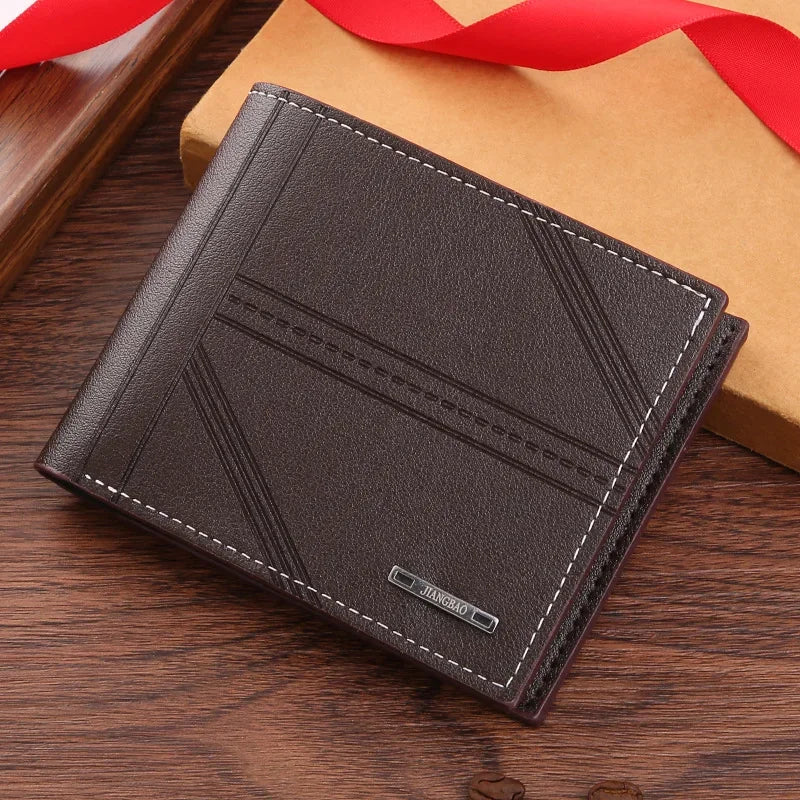 Frosted Leather Multi-Slot Wallet