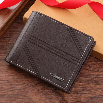 Frosted Leather Multi-Slot Wallet