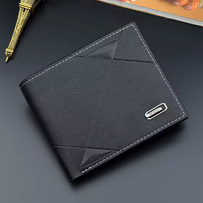 Bi-Fold Faux Leather Card Wallet