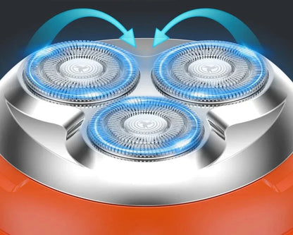 Rasoir électrique sphérique rechargeable pour barbe