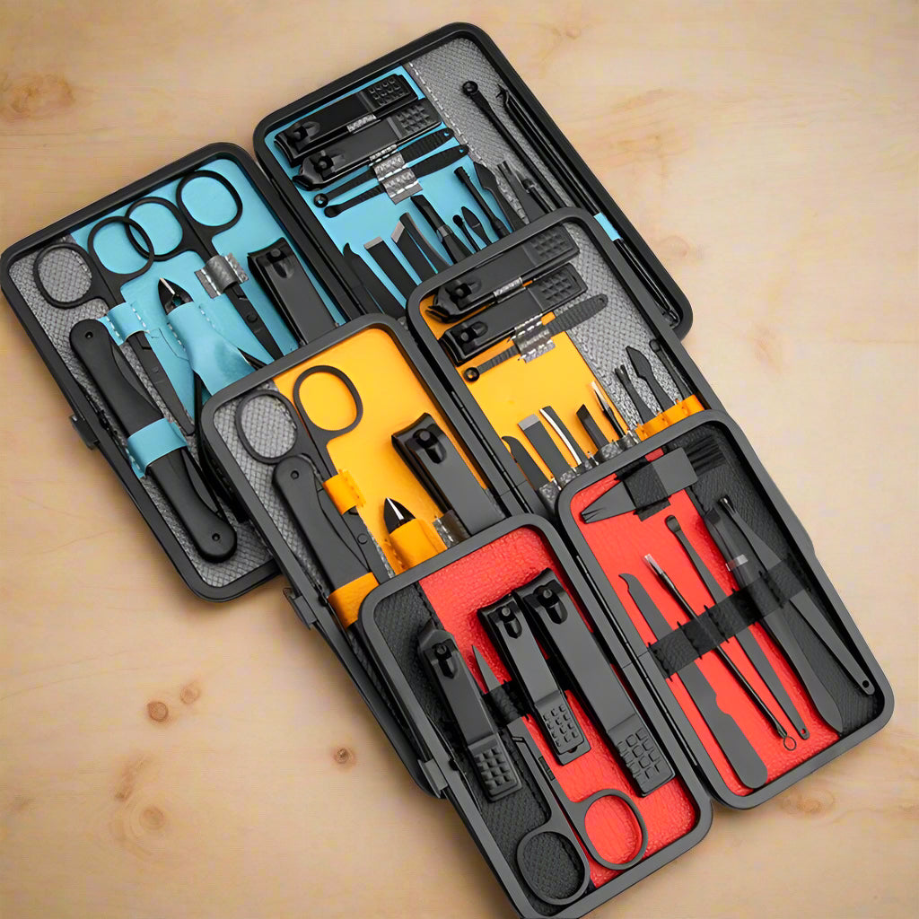 10/15/25pcs Pro Stainless Steel Clipper Set