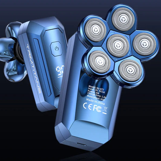 6D Detachable Electric Head Shaver Kit