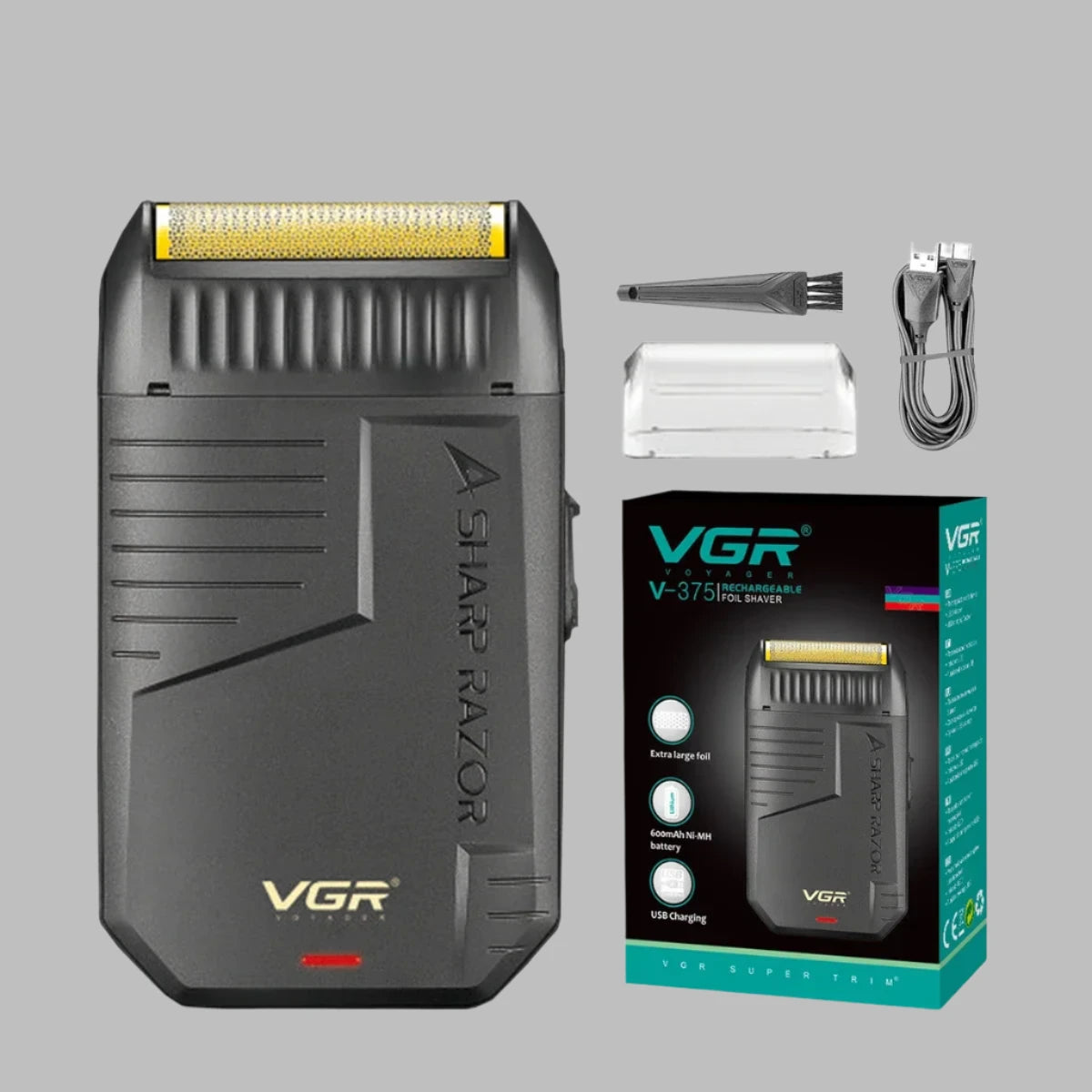 VGR Rechargeable Reciprocating Electric Shaver