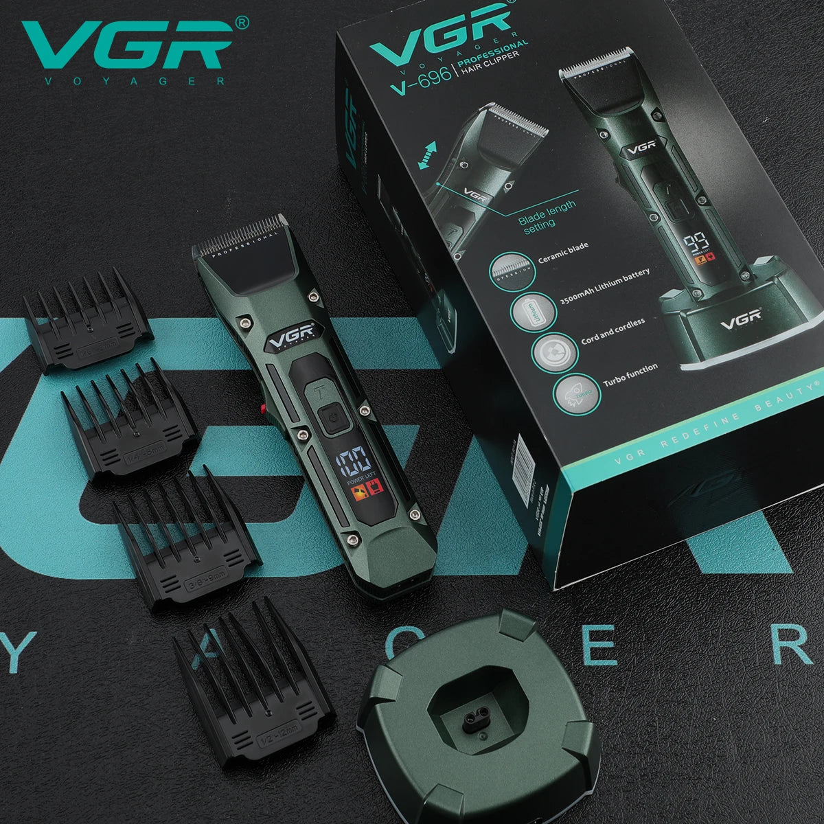 Tondeuse à cheveux sans fil rechargeable VGR