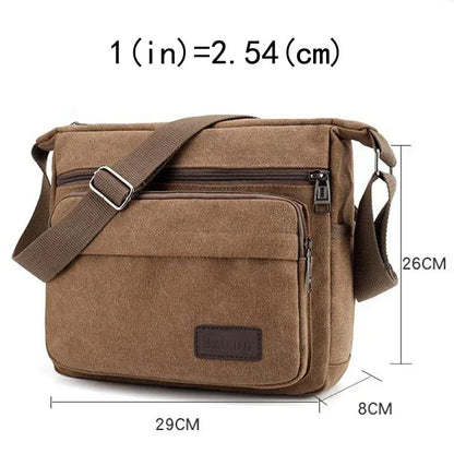 Classic Canvas Crossbody Shoulder Bag