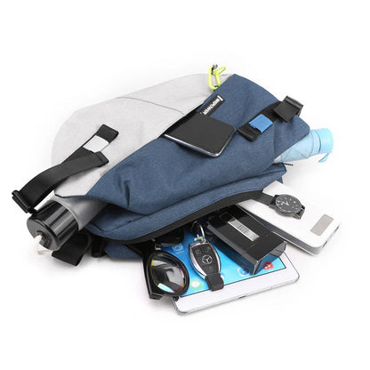 Nylon Panelled Back and Chest Pack