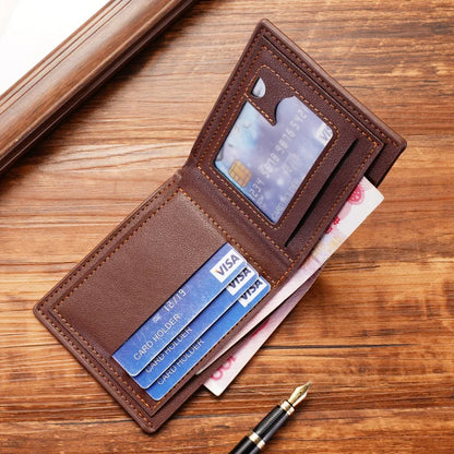 Bi-Fold Faux Leather Card Wallet