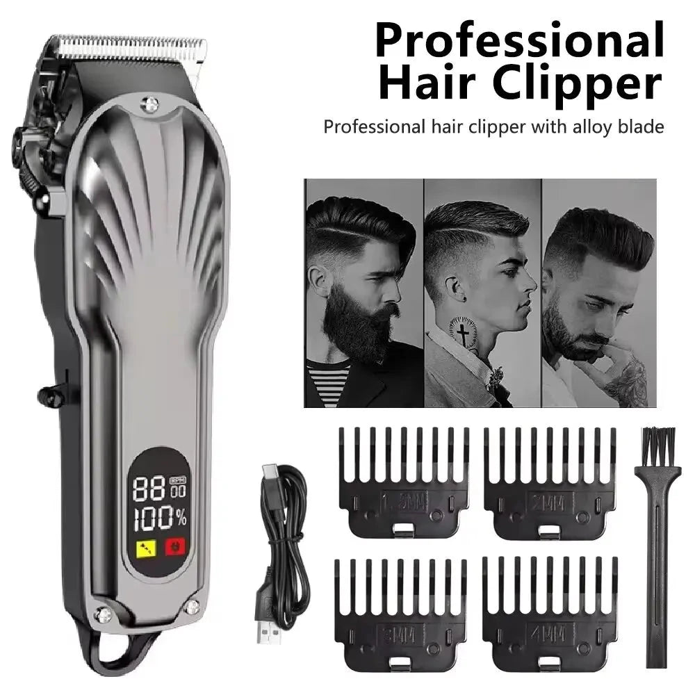 Tondeuse à cheveux LED rechargeable par USB