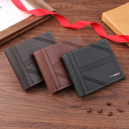 Frosted Leather Multi-Slot Wallet
