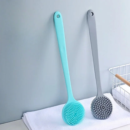 Brosse à dos double face en silicone