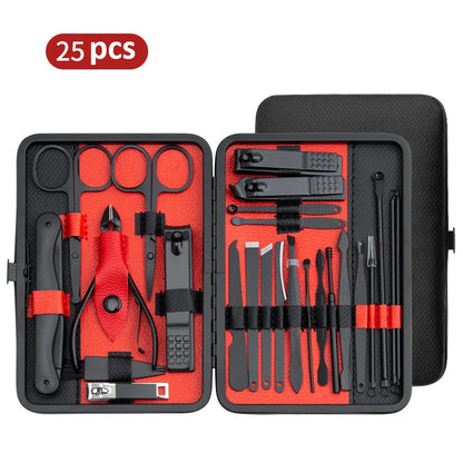 10/15/25pcs Pro Stainless Steel Clipper Set