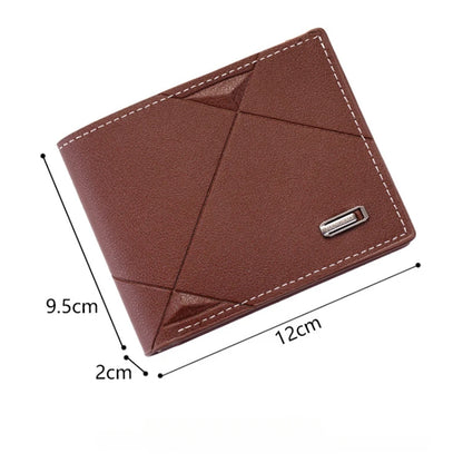 Bi-Fold Faux Leather Card Wallet