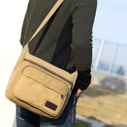 Classic Canvas Crossbody Shoulder Bag