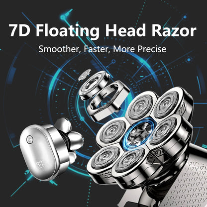 6-in-1 Waterproof Head Shaver