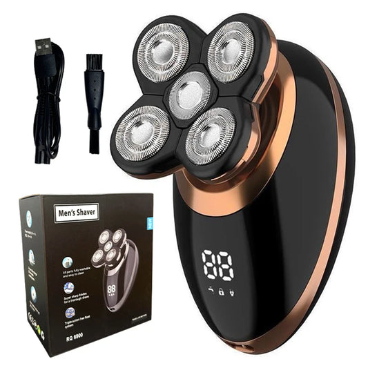 Floating 5 Blade Electric Head Shaver