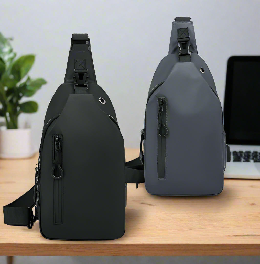 Sac bandoulière avec port USB